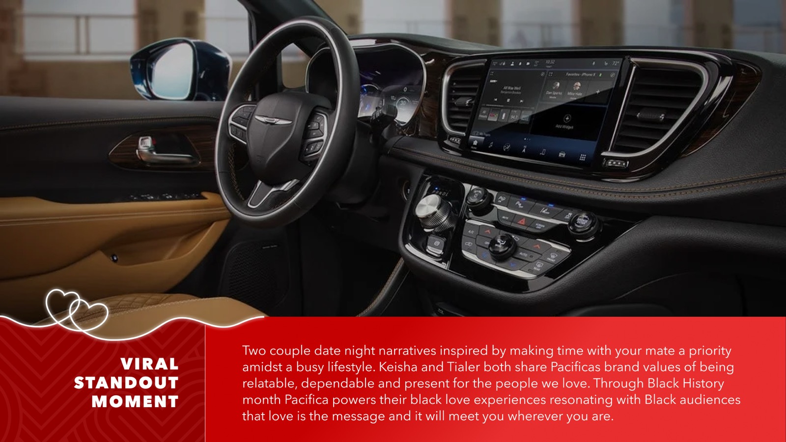 Chrysler Pacifica campaign content design